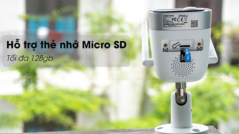 Camera G26EP đọc thẻ nhớ Micro SD (max 128GB)