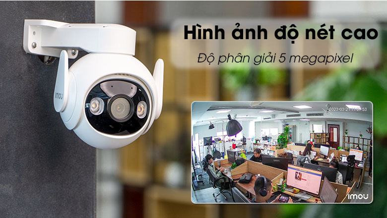 Imou gs7ep được trang bị độ phân giải 5MP