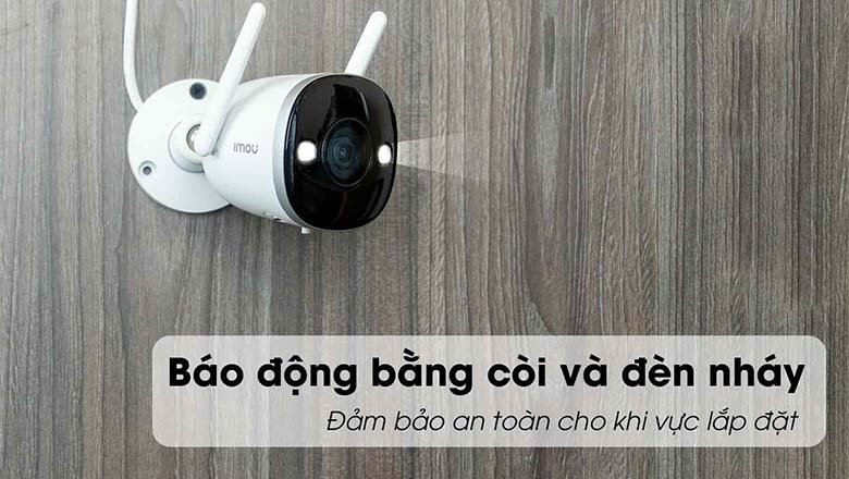 Báo động bằng còi và đèn nháy