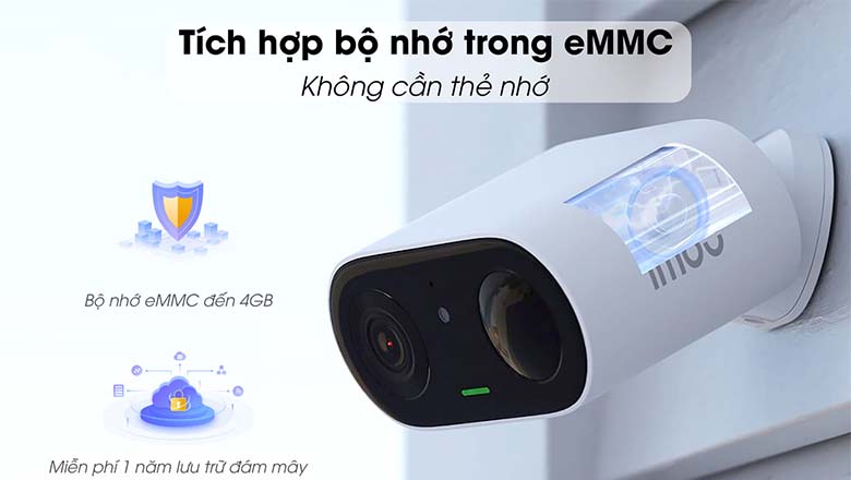 Hỗ trợ bộ nhớ eMMC (Tích hợp sẵn bộ nhớ trong)