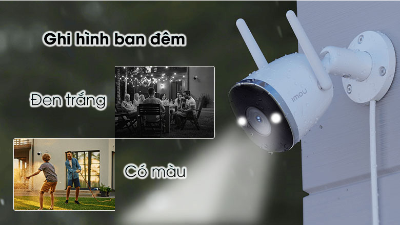 Ghi hình ban đêm với 4 chế độ