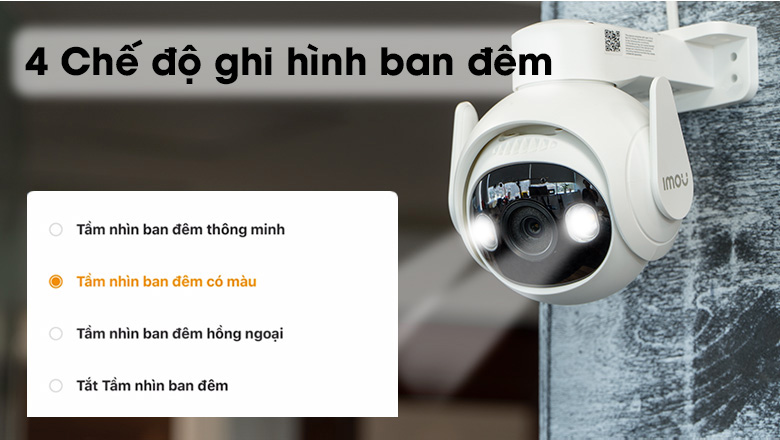 Camera kết hợp 4 chức năng xem vào ban đêm