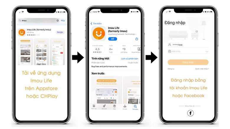 Hướng dẫn cài đặt ứng dụng IMOULife trên điện thoại